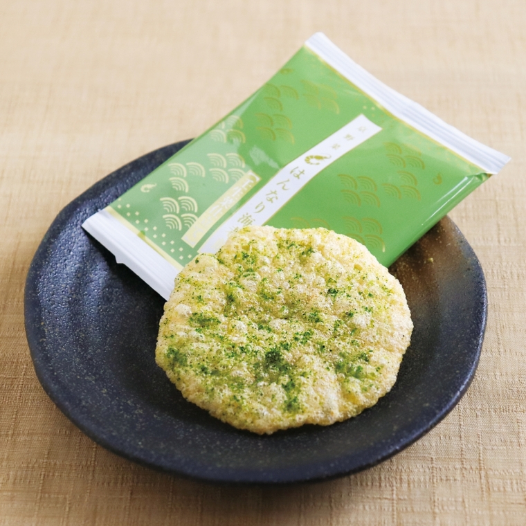 京野菜はんなり海老煎　壬生菜仕立て　10枚入1